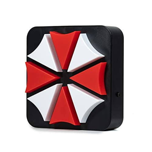 Numskull - Resident Evil - 3D skrivbordslampa / vägglampa Umbrella Corporation-logotyp