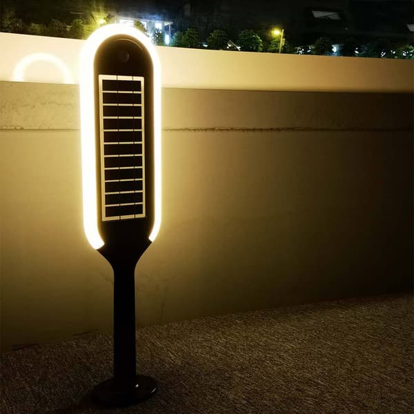 V-TAC 6665 VT-945 Solcells-utomhusmarkbelysning med rörelsedetektor LED 5.00 W Vit, Svart