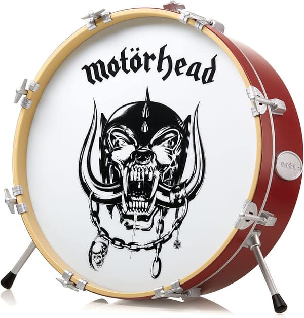 Numskull - Motörhead - Lampa i form av en bastrumma med bandets logotyp