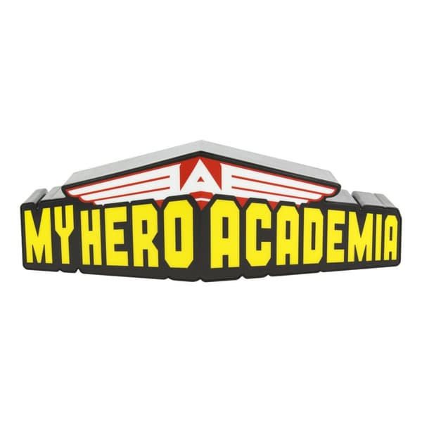 Ljus med My Hero Academia-logotypen