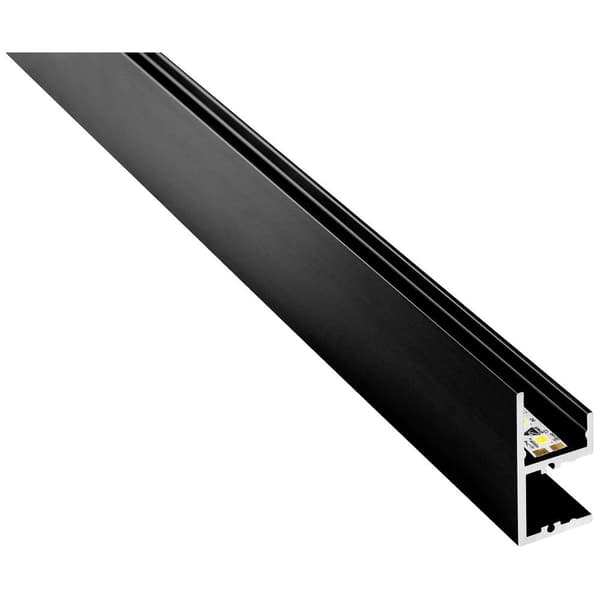 Barthelme 62399531_9005 BARdolino Muro LED-profil Aluminium (L x B x H) 1000 x 18.4 x 37.3 mm 1 m