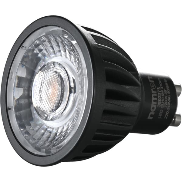 Namron LED Pære 6W 3000K sort GU10
