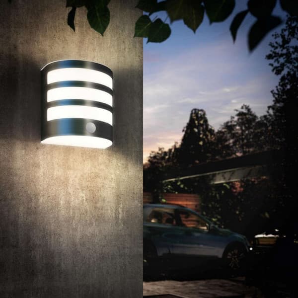 Philips Calgary PIR LED -seinävalaisin, 3 W, rosteri