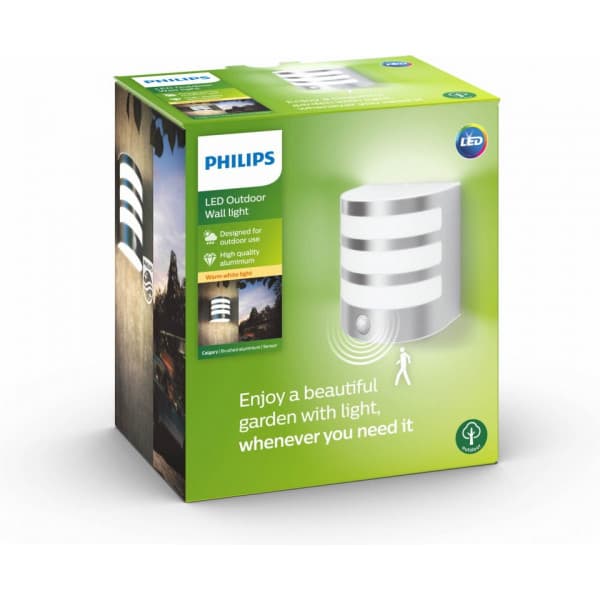 Philips Calgary PIR LED -seinävalaisin, 3 W, rosteri