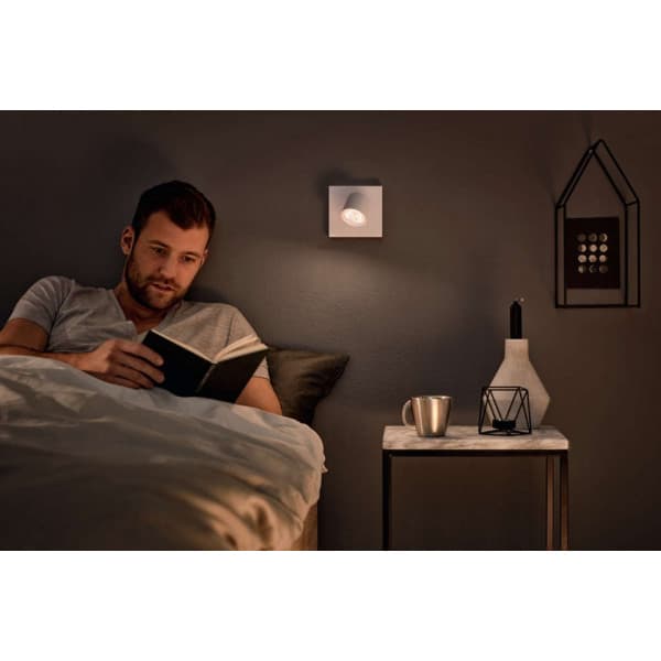 Philips Star WarmGlow LED -spotbelysning, 4,5 W, hvid