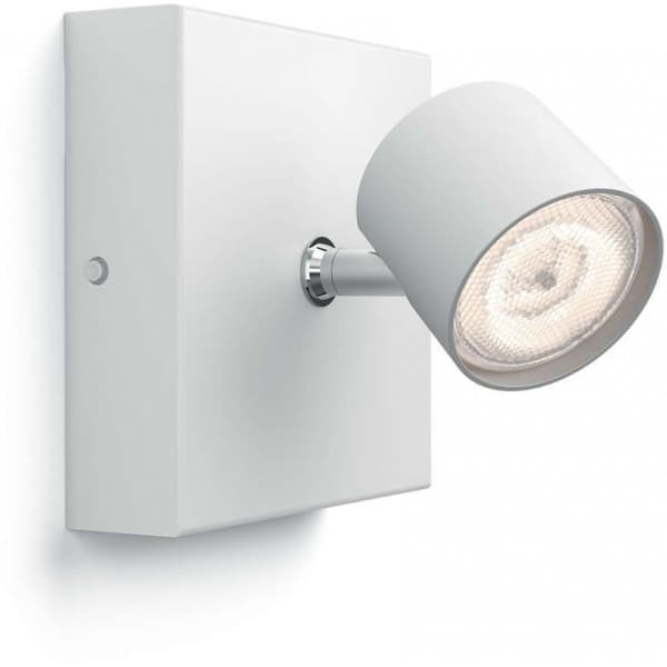 Philips Star WarmGlow LED -spotbelysning, 4,5 W, hvid Hvid