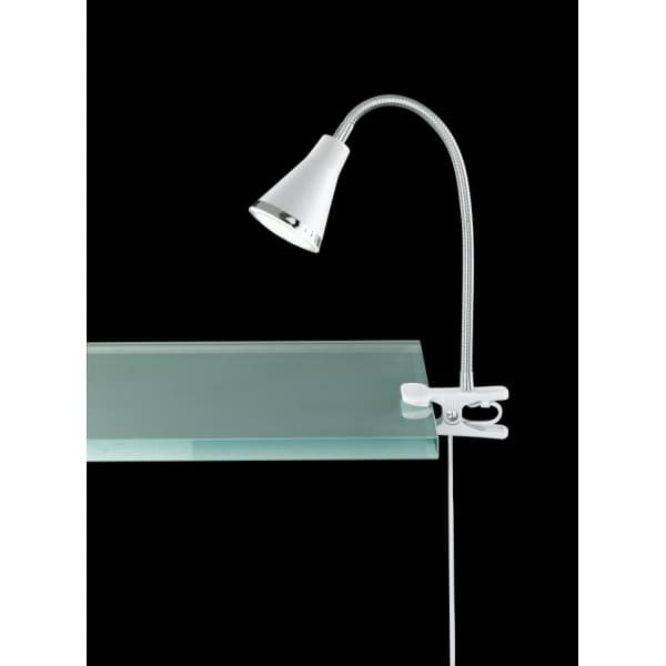 Trio Reality Arras LED-bordlampe, 3,8 W, hvid