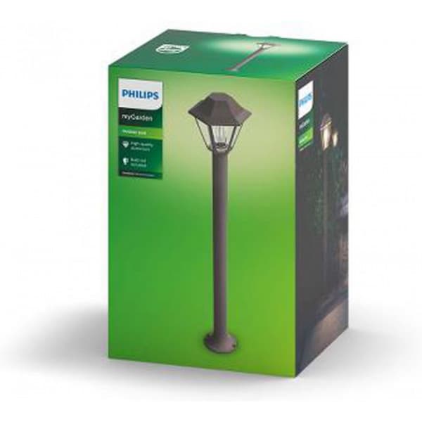 Philips Alpenglow -pylväsvalaisin, E27, musta, korkea