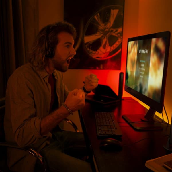 Philips Hue Play-ljuslist smart belysning, expansionspaket, svart