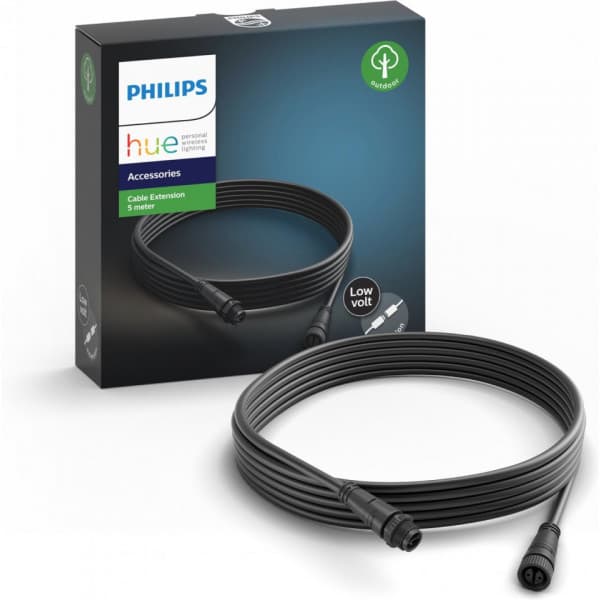 Philips HUE Outdoor förlängningskabel, 5m, svart