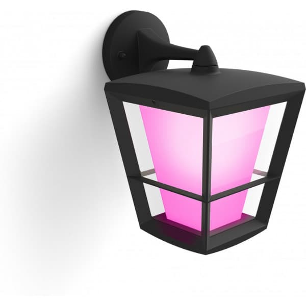 Philips Hue Econic Outdoor-smart lyktlykta, nedåt, svart, 31 cm, 1150 lm