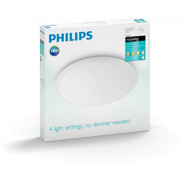 Philips MyLiving Wawel -kattovalaisin, valkoinen, 35 cm, 1600 lm