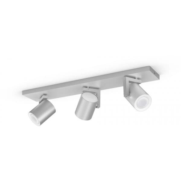 Philips Argenta HUE -smarthusbelysning, 3-delad BT, White and color ambiance, aluminium