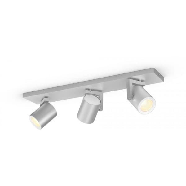 Philips Argenta HUE -smarthusbelysning, 3-delad BT, White and color ambiance, aluminium