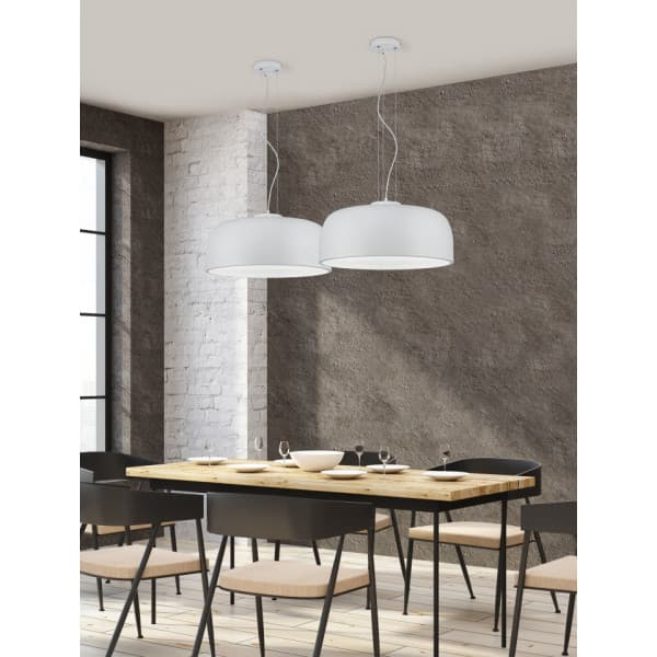 Trio Baron - pendellampe, 4x E27, mat hvid