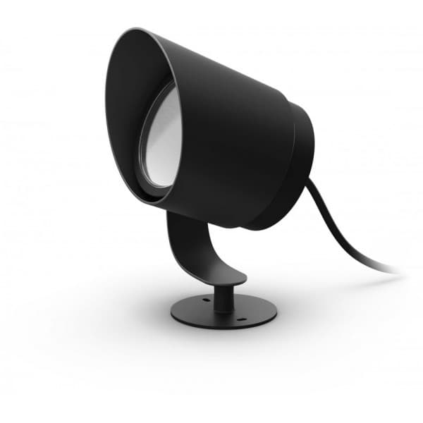 Philips Lily XL HUE Outdoor vit och färg ambiance -trädgårdsspotlight, 24 V, 24 cm, antracit, för utomhusbruk 15 W