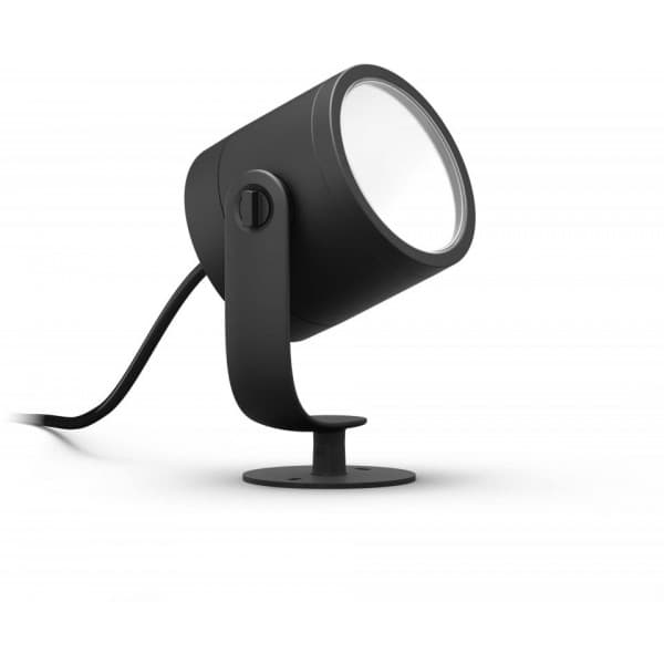 Philips Lily XL HUE Outdoor vit och färg ambiance -trädgårdsspotlight, 24 V, 24 cm, antracit, för utomhusbruk 15 W