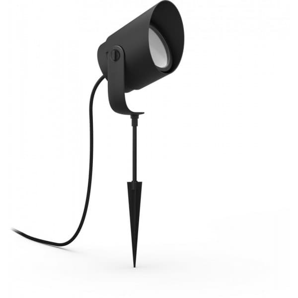Philips Lily XL HUE Outdoor vit och färg ambiance -trädgårdsspotlight, 24 V, 24 cm, antracit, för utomhusbruk 15 W