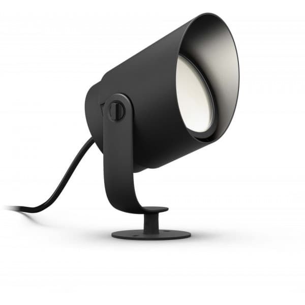 Philips Lily XL HUE Outdoor vit och färg ambiance -trädgårdsspotlight, 24 V, 24 cm, antracit, för utomhusbruk 15 W
