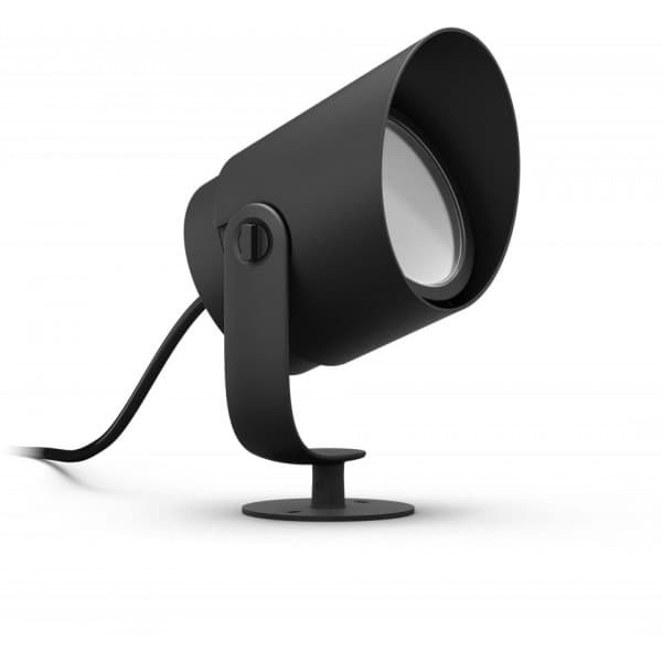 Philips Lily XL HUE Outdoor vit och färg ambiance -trädgårdsspotlight, 24 V, 24 cm, antracit, för utomhusbruk 15 W