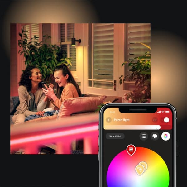 Philips Hue Outdoor Lightstrip -ljusremsa 2 m, för utomhusbruk