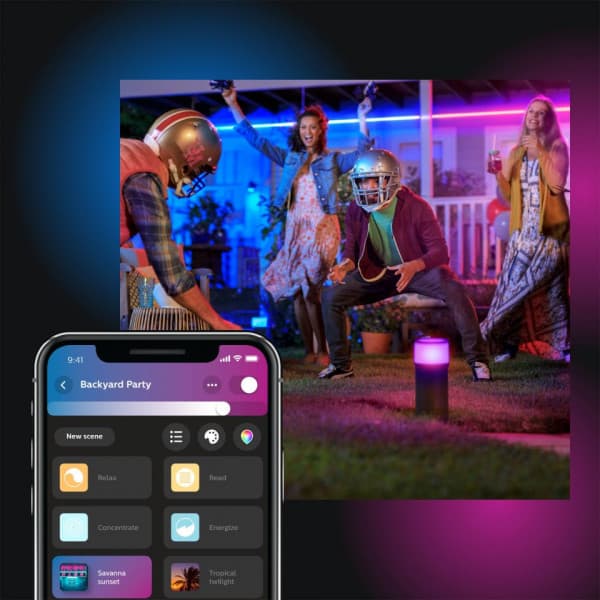 Philips Hue Outdoor Lightstrip -ljusremsa 2 m, för utomhusbruk