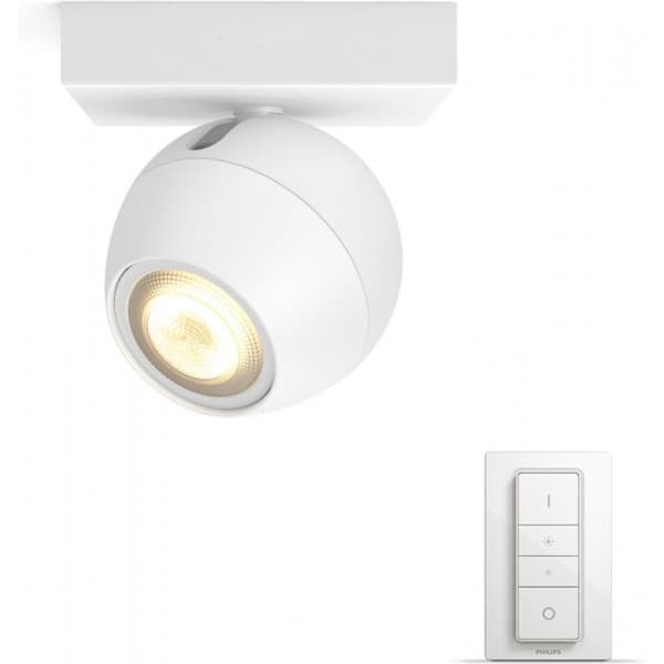 Philips Buckram HUE white ambiance - smartlampe med dæmper, 1-delt, hvid