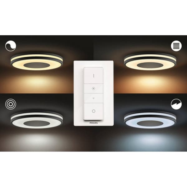 Philips Hue Being vit ambiance -smart taklampa, svart