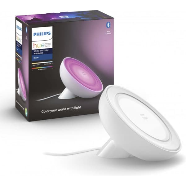 Philips Hue Bloom vit och färgambians - smart bordslampa, BT, vit