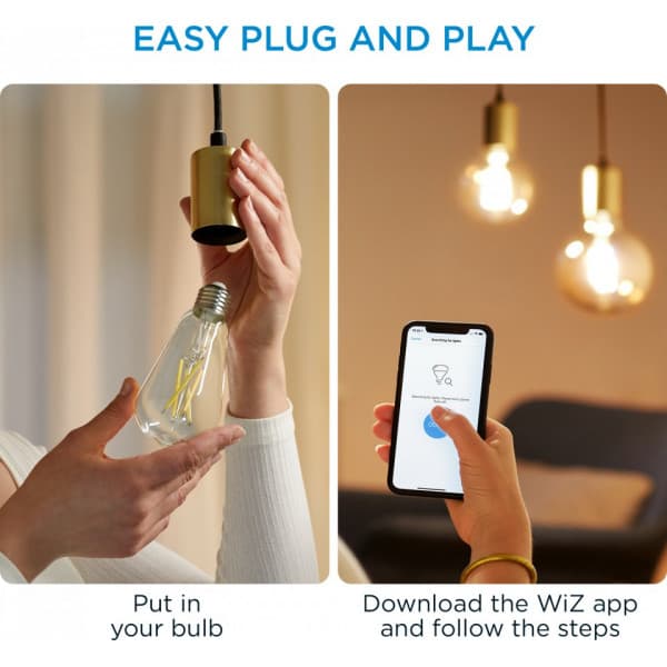 WiZ smartlampe, E27, Wi-Fi, 2700-6500 K