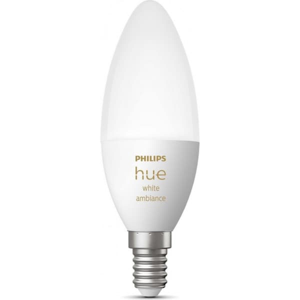 Philips Hue White Ambiance -LED-älylamppu, BT, E14, 470 lm