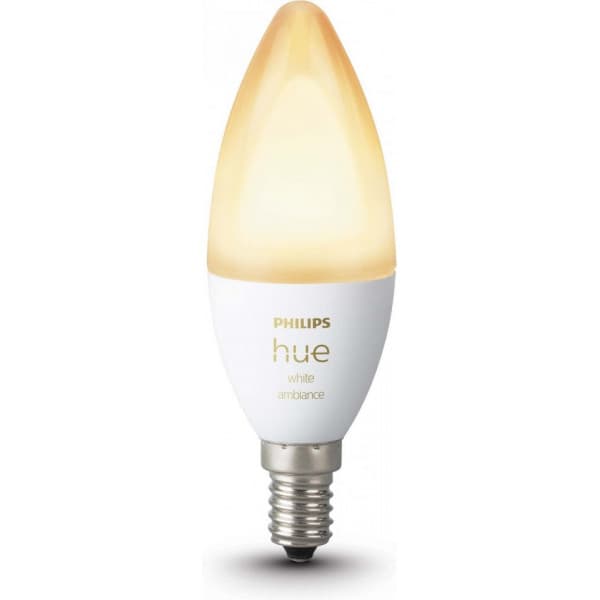 Philips Hue White Ambiance -LED-älylamppu, BT, E14, 470 lm