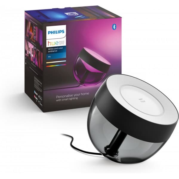 Philips Hue Iris vit & färgstämning -smart bordslampa, svart, BT, 570 lm