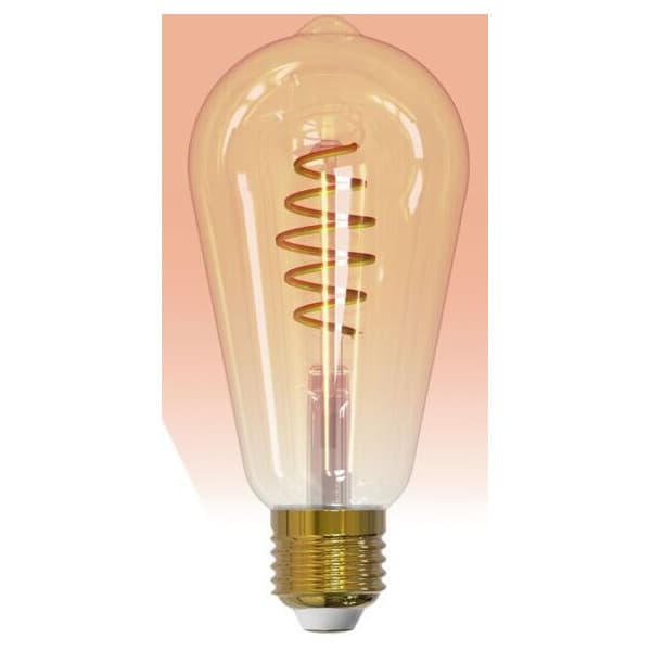 Airam SmartHome Edison ST64 - smartlampe, E27, amber, 350 lm, 1800-3000K, WiFi