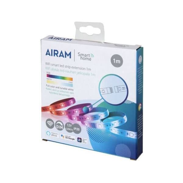 Airam SmartHome Strip -LEDnauhan jatkopala, 1m, 12 V, RGBW, Wifi