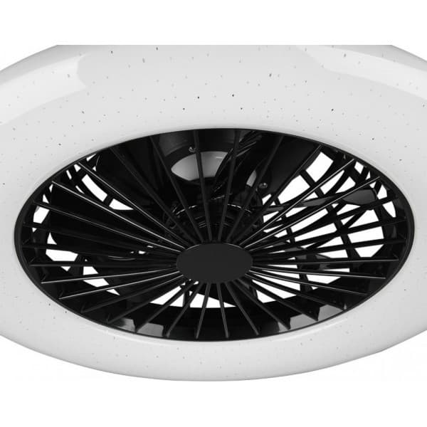 Trio Stralsund - LED-ventilatorlampe 50 cm, 30 W, mat sort