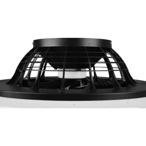 Trio Stralsund - LED-ventilatorlampe 50 cm, 30 W, mat sort