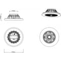 Miniatyrbillede 6 af 6: Trio Stralsund - LED-ventilatorlampe 50 cm, 30 W, mat sort