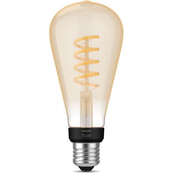 Philips Hue - filamentpære, White ambiance Filament Edison, E27, 550 lm