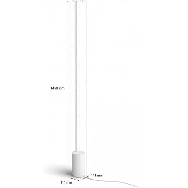 Philips Hue Gradient Signe - smart gulvbelysning, hvid-