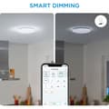 Miniatyrbillede 11 af 11: WiZ Adria -loftlampe, rund, 17W, 4000K, WiFi, dæmpbar