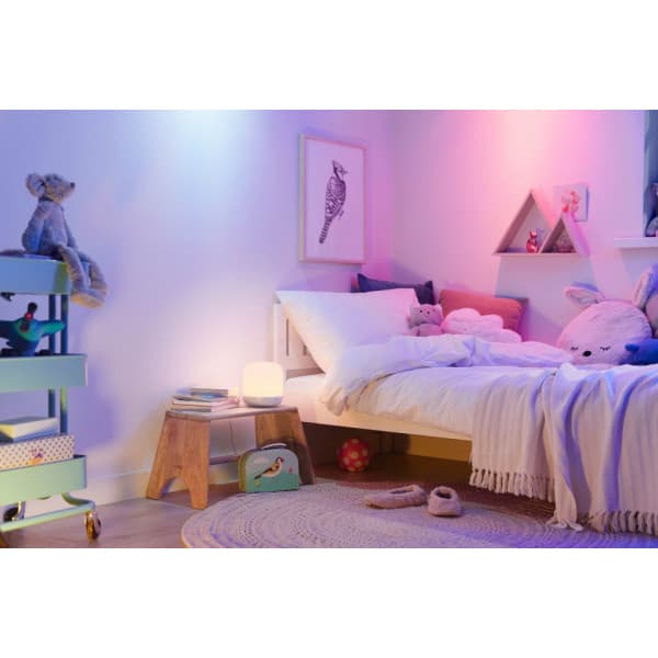 WiZ Squire -bordlampe, RGBW alle farver og nuancer af hvidt lys, Wi-Fi, 620 lm
