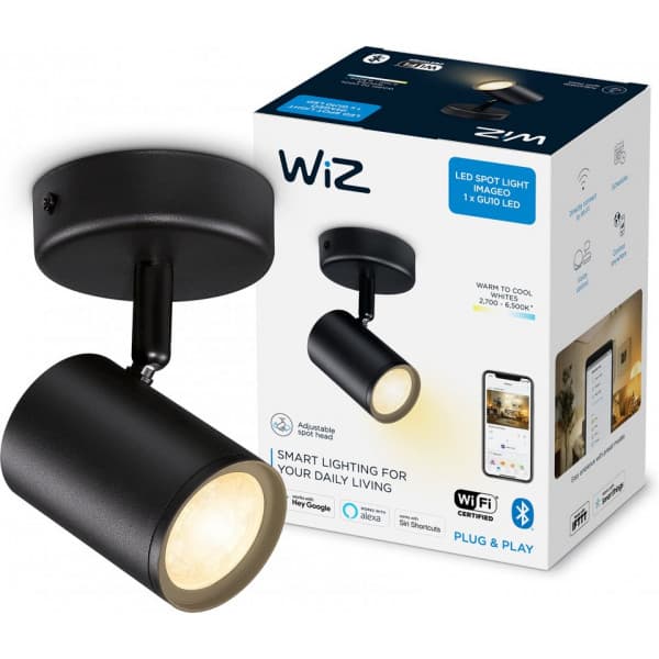 WiZ IMAGEO Spots -målbelysning, sort, tunablewhite, Wi-Fi