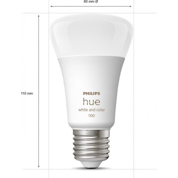 Philips Hue -LED-smartlampe, White and color ambiance, E27