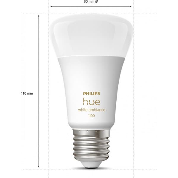 Philips Hue -LED-älylamppu, White Ambiance, E27