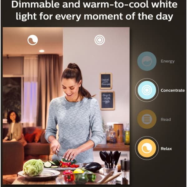 Philips Hue -LED-älylamppu, White Ambiance, E27