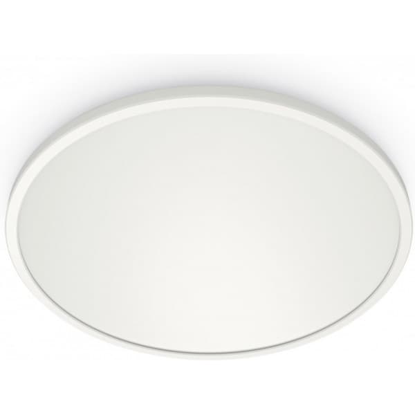 WiZ SuperSlim -takplafond, rund, vit, 16 W, justerbart vitt ljus, Wi-Fi