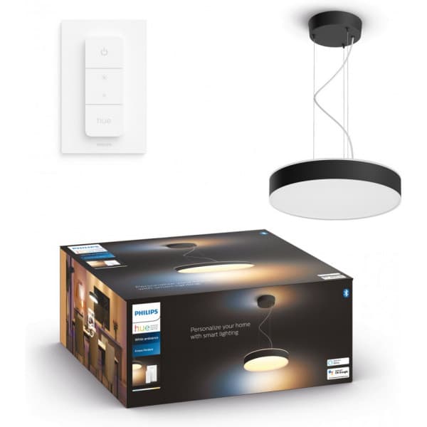Philips Hue Enrave white ambiance -älyriippuvalaisin, musta