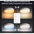 Miniatyrbild 9 av 11: Philips Hue Enrave M vit ambiance smart taklampa, mellanstor, vit