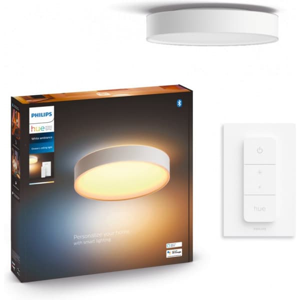 Philips Hue Enrave L white ambiance - smart loftlampe, stor, hvid